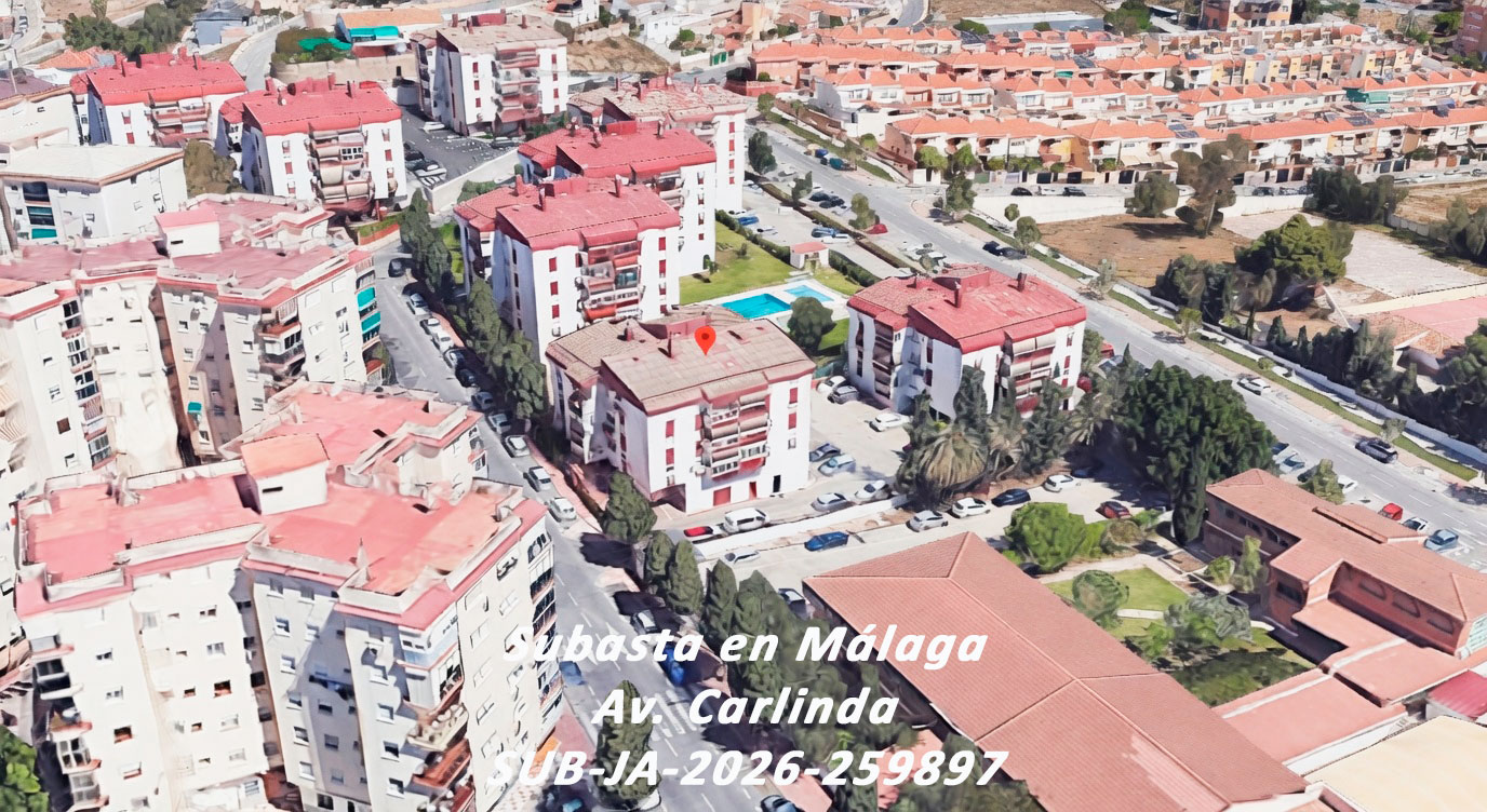 Subasta judicial de vivienda en Parque Carlinda, Málaga