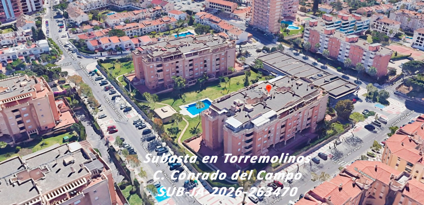 Subasta de Vivienda con Garaje y Trastero en Torremolinos – Parque Olivar