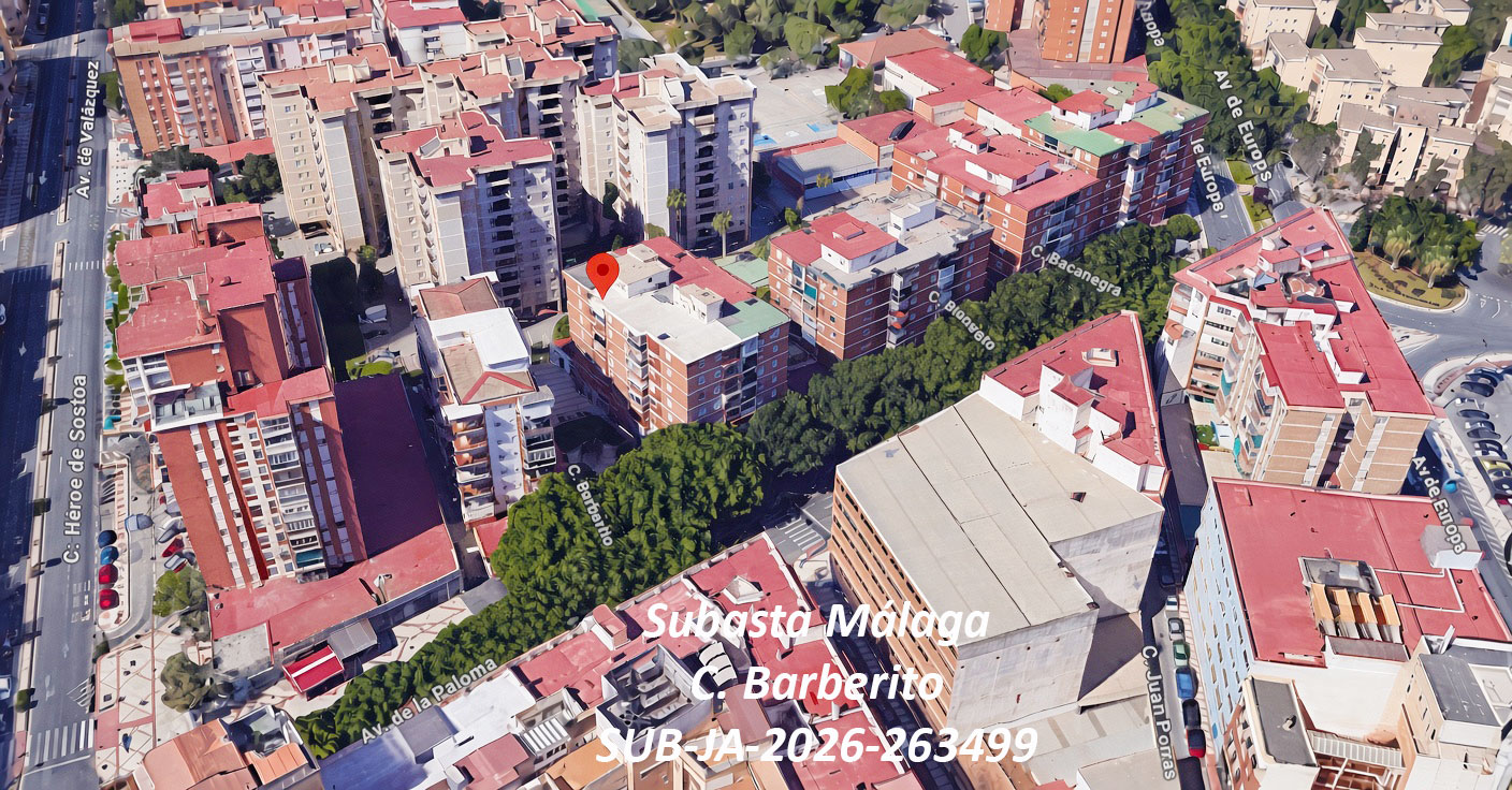 Subasta de vivienda en Calle Barberito (Málaga)